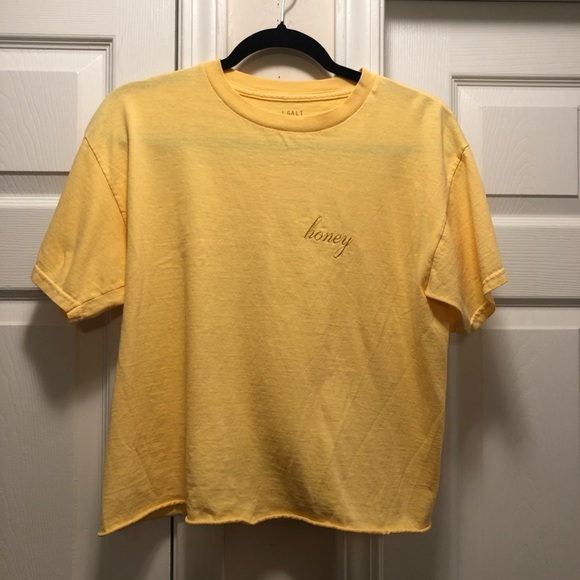 Brandy Melville Tops - NEW J. Galt Cropped “Honey” TShirt